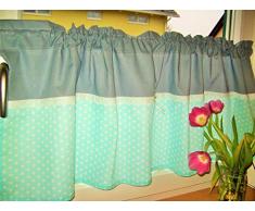 Kinderzimmergardine,Landhausgardine,Gardine mint stern handmade