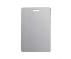 Edelstahl Schneidebrett Schneidebrettset Doppelseitig Küche Metall Schneidebrett langlebig Mehrzweck Cutting Board für Gemüse Kneten Käse Cracker Antibakterielle und Schimmelschutz (38.5 * 26.5cm)