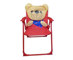 Fachhandel Plus Kinder-Klappstuhl Kinderstuhl Campingstuhl Gartenstuhl versch. Motive wählbar, Motiv:Bär