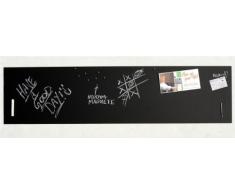 Große Pinnwand/Pinwand/Magnet-Tafel in 110 x 30 cm, mit 1x Kreide und 20 Stift - Magneten: Magnetpinnwand mit Tafelkreide-Oberfläche