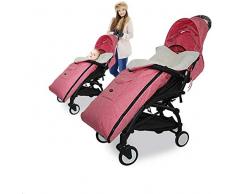 Kinderwagen Winterfusssack, Plüsch Fußsack, Schlafsack für Babydecke Kinderwagen waschbar verschließbarer Kopfteil,Tasche, passend für alle Kinderwagen