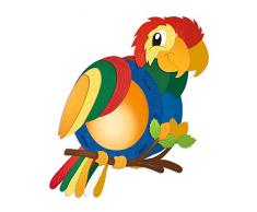 Ursus 18700016 - Laternen Bastelset Papagei, ca. 21,8 x 31 x 10,3 cm