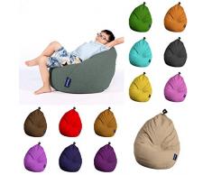Sugarpufy Sitzsack Premium für Kinder Klein Rosa Sitzkissen im Kinderzimmer Indoor Sitzsäcke & Outdoor Bean Bag Hocker Rückenkissen mit Füllung (Rosa)