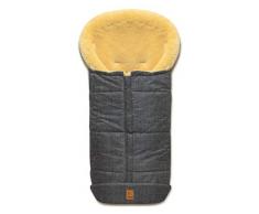 Eisbärchen 975 GM Premium Lammfellfußsack in grau meliert