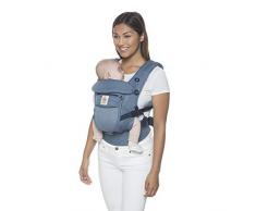 Ergobaby Adapt Babytrage für Neugeborene bis Kleinkind, Cool Air Mesh 3-Positionen Ergonomische Baby-Tragetasche Kindertrage, Oxford Blue