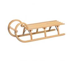 Holzschlitten / Hörnerrodel Ress mit Lattensitz 115 cm