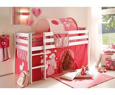 Avanti Trendstore - Tunnel und Tasche für Hochbett in verschiedenen Motiven (Prinzessin (rosa/pink))