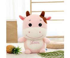 ahzha Kuscheltier Kuh, Kawaii plüschtier, plüschtier Einhorn Nashorn, Kinderkissen Geschenk,, Kuschel Kissen, Schlaf Geschenk 1pc 25cm