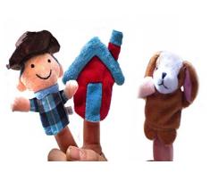 Happy Cherry - Handpuppe Fingerpuppe Handspielpuppe Fingerpuppen-Set Fingerpuppen-Handschuh - Interessante Geschichte