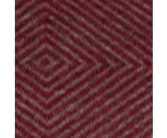 URBANARA Kissen “Gotland“ - 100% Schurwolle/Leinen, Rot/Grau - 50 x 50 cm, 1 Kissenhülle + 1 Inlett, Dekokissen, Sofakissen, Wohnkissen