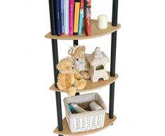 Rohrregal Regal Büroregal Kellerregal Eckregal Bücherregal schwarz 7 Böden DEDAL-7Z