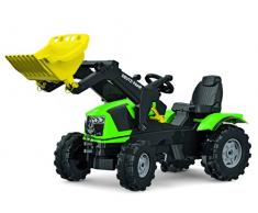 Rolly Toys rollyFarmtrac Trettraktor Deutz-Fahr 5120 (mit rollyTrac Lader, für Kinder von 3-8 Jahre, Sitz verstellbar, Flüsterlaufreifen) 611201