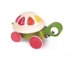 Janod J08236 Zigolos Nachziehtier aus Holz, Schildkröte