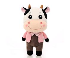 ahzha plüsch, Kuscheltier Plüschtier, Kissen, Kuh, für Kinder Baby Kinder,, Kuschel Kissen, Schlaf Geschenk 1pc 25cm A