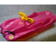 Alpenspace Girls Only Pink 100x54x28 cm Mädchenbob Bob Lenkbob Lenkrodel Lenkschlitten Schlitten