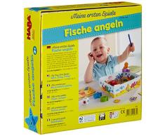Haba 4983 - Meine ersten Spiele Fische angeln, spannendes Angelspiel mit bunten Holzfiguren, Lernspiel und Holzspielzeug ab 2 Jahren, Motorikspielzeug