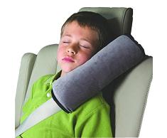 DaoRier Baby Kinder Schulterkissen Nackenkissen Nackenstütze Auto sicherheits Sicherheitsgurt Polster Autositz Abdeckung Temperaturausgleich Kindersitz-Zubehör Grau