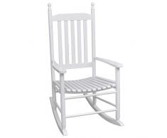 vidaXL Holz Schaukelstuhl Gartenstuhl Schwingsessel Liegestuhl Gartenmöbel