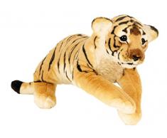 Tiger liegend Plüschtier ca. 60 cm Kuscheltier Softtier Raubkatze Stofftier