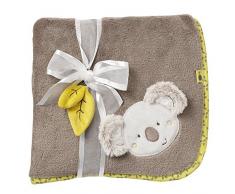 Fehn 064193 Kuscheldecke Koala / Kuschelige Schmusedecke für Babys und Kleinkinder ab 0+ Monaten - zum Kuscheln, als Krabbelunterlage oder Schnuffeltuch, Maße: 100x75cm