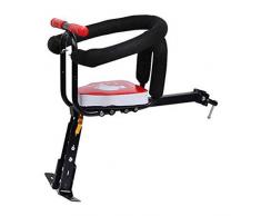 OUTDOOR Fahrrad Kindersitz Kindertrage Kinder Umweltschutz Fahrrad Vordersitz Mit Handlauf Rückenlehne Und Stützpunkt,Rot