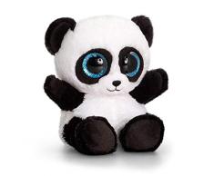 Animotsu SF0451 Plüschtier Panda, Flauschiger Wegbegleiter mit großen Glitzeraugen, ca. 15 cm, bunt