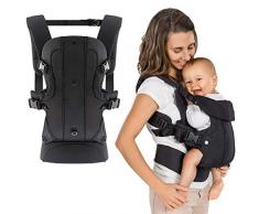 Fillikid - Ergonomische Babytrage/Kindertrage 4in1 - Bauchtrage, Rückentrage, variable Blickrichtung/mitwachsend, verstellbar - für Neugeborene & Kleinkinder (3,5-15 kg)