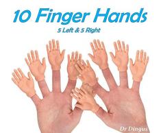 Set Of Ten Finger Hands Finger Puppets by Accoutrements