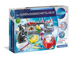 Clementoni 59083 Galileo Science – Das Superwissenschaftslabor, 150 spannende Versuche für Zuhause, Labor mit Mikroskop & Zentrifuge, Spielzeug für Kinder ab 8 Jahren