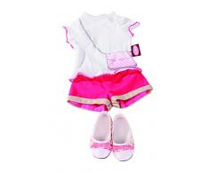 Götz 1359067 Hannah beim Ballett Puppe - 50 cm große Ballerina Stehpuppe, Blonde Lange Haare, blauen Augen - 14-teiliges Set