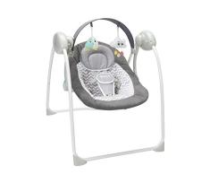 Badabulle Komfort Babyschaukel, elektrische Babywippe und Schaukel mit 3 Schaukelgeschwindigkeiten, Timer und 8 Melodien