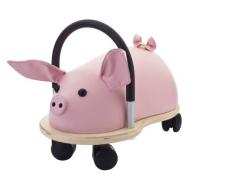 Wheely Bug Ferkel klein, kleines Holzschwein auf Rollen mit Griff, ultimatives cooles Rutschauto, Spaß Car - Auto für jedes Kind