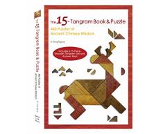 The 15-Tangram Book & Puzzle: 460 Puzzles of Ancient Chinese Wisdom (Includes a 15-Piece Wooden Tangram Set and Answer Keys)