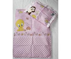 Rawstyle 2 tlg. Set Bezug **26 NEUE KOLLEKTIONS-MOTIVE** in 70x50 cm für Kinderwagen, Wiege und Stubenwagen Kinderbettwäsche Garnitur Bettwäsche *Deckenbezug + Kissenbezug* (Disney Rosa)