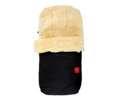 Kaiser Fußsack Paat, echtes Lammfell Medizin (keine Lammwolle), schwarz