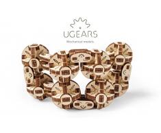 UGEARS Flexi Cubus – 3D Holz-Puzzle – Mechanischer Flexi Würfel – Anti-Stress 3D-Puzzle – Verbessert Aufmerksamkeit und Konzentration – Selbstmontage Modell – 144 Teile Bausatz