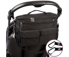 BTR Kinderwagen Organizer und Buggy Organizer und Kinderwagen Taschen plus 2 Kinderwagen Clips. BTR Kinderwagen Zubehör