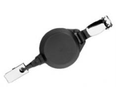 Jojo YoYo2 mit Hosenträger-Clip und Klemm-Clip, Schwarz