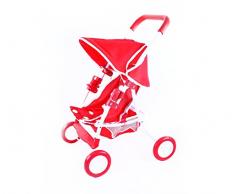 Hübscher, stabiler Buggy Puppenwagen mit Sonnendach und Korb