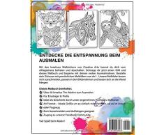 Malbuch für Erwachsene: Das große Tiermalbuch mit über 50 Motiven zum Ausmalen - Welt der Tiere - Ideales Ausmalbuch zur Stressbewältigung und Entspannung - A4 Kreativ Malen Ausmalbücher