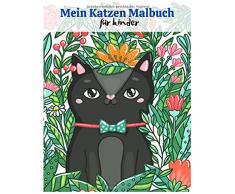 Mein Katzen Malbuch für kinder: 80+ Seiten 8,5 x 11 Zoll Ein lustiges Aktivitäts-Geschenkbuch für Kinder, Jungen, Mädchen und Katzenliebhaber & Entspannung Malbuch für 4-8, 6-9 Jahren (Band 1)