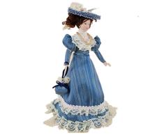 Auplew Lady Mini Puppen 1:12 Miniatur Klassische Retro Für Puppenhaus Porzellan Spielzeug Puppen Dekoration