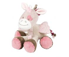 Nattou Kuscheltier Einhorn Jade, Nina, Jade und Lili, 24 x 25 x 19 cm, Beige/Rosa