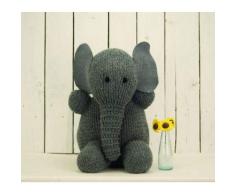GROSSES Elefantspielzeug gestrickter Elefantspielzeug enormer Elefantspielzeugelefantfotostützen-Babypartygeschenk Plüschelefant