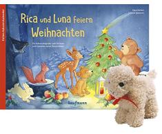 Rica und Luna feiern Weihnachten mit Stoffschaf. Ein Adventskalender zum Vorlesen und Gestalten eines Fensterbildes (Adventskalender mit Geschichten für Kinder / Ein Buch zum Vorlesen und Basteln)