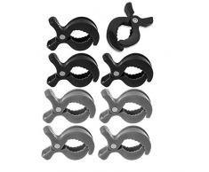 Kinderwagen Klammer, 8 Stück Kinderwagen Klammern, Kinderwagen Clips Set zum Befestigung von Musselintuechern Decken, Abdeckungen, Stilltuch oder Baby Spielzeug
