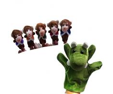 Happy Cherry - Handpuppe Fingerpuppe Handspielpuppe Fingerpuppen-Set Fingerpuppen-Handschuh - Interessante Geschichte