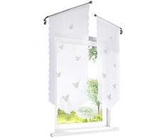BAILEY JO Scheibengardine mit Schmetterling Laserschneiden Rollos Voile Transparent 1er-Pack Bildergardine (BxH 60x120cm)