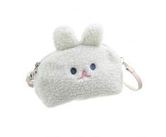 Brieftasche Damen Shopper Halbrundes Plüschkaninchen