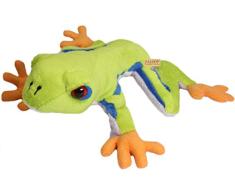 Zaloop Frosch ca. 21 cm Plüschtier Kuscheltier Stofftier Plüschfrosch D25 Rotaugenlaubfrosch